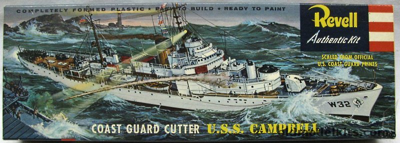 Revell 1/301 USS Campbell Coast Guard Cutter -'S' Kit, H338-149 plastic model kit